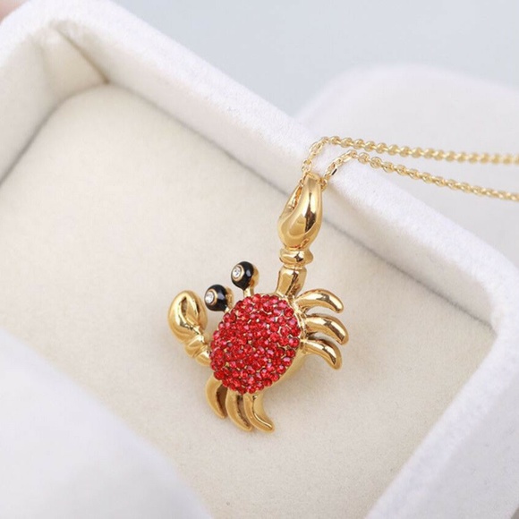 Kate Spade Necklace Shore Thing Crab New - Picture 2 of 4